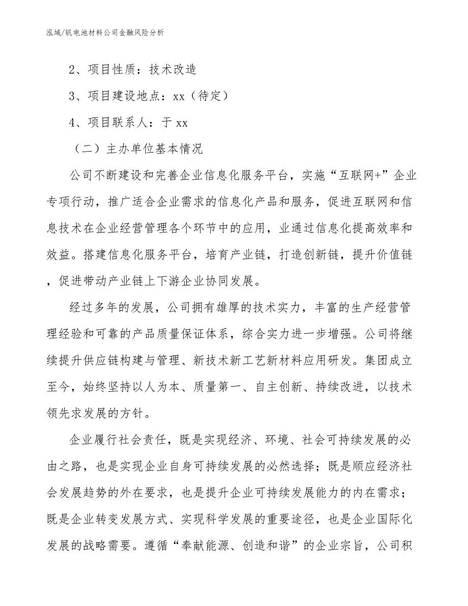 钒电池材料公司金融风险分析【范文】_第3页