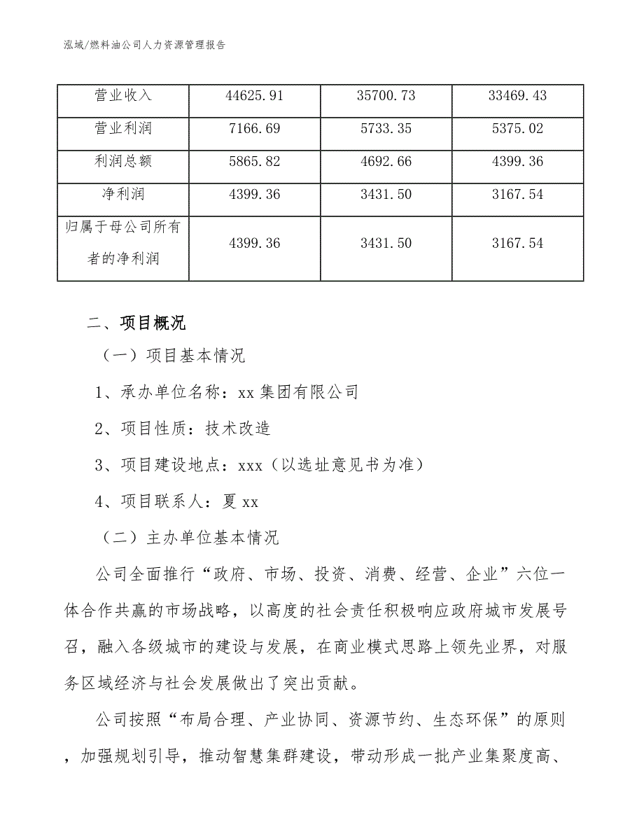 燃料油公司人力资源管理报告（参考）_第3页