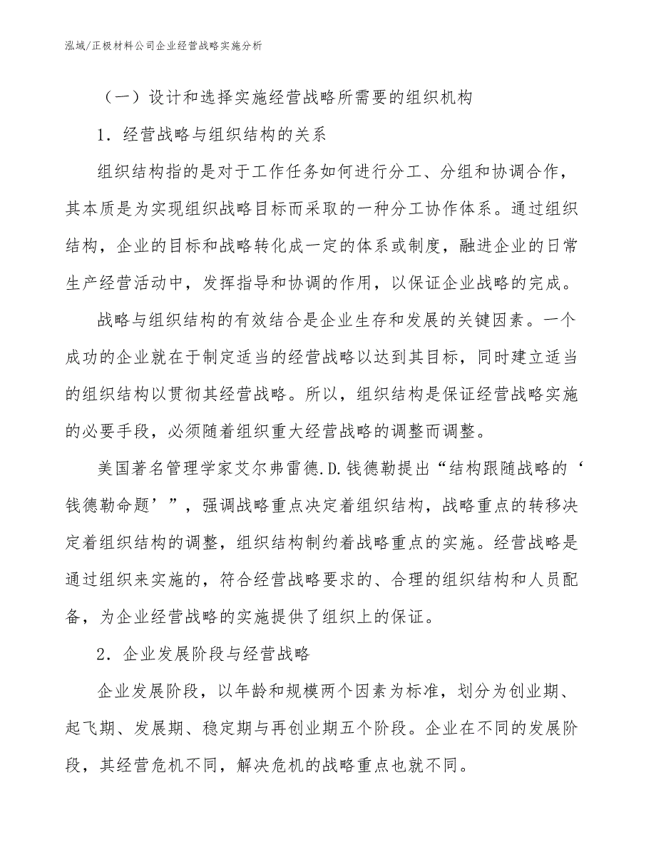 正极材料公司企业经营战略实施分析【参考】_第3页