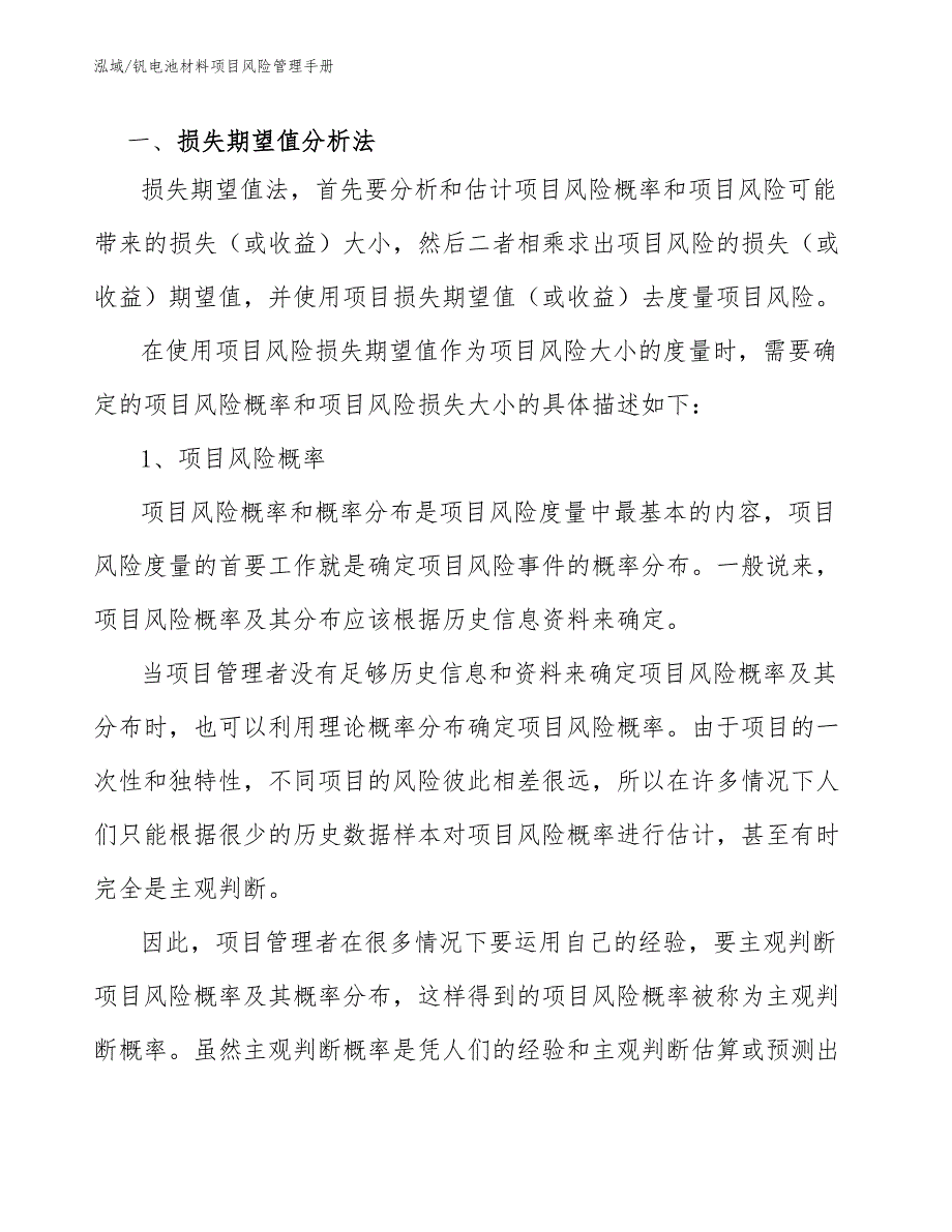 钒电池材料项目风险管理手册_参考_第2页