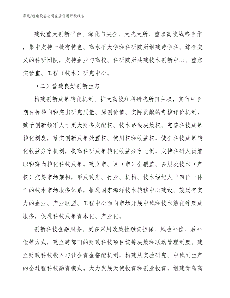 锂电设备公司企业信用评级报告（范文）_第3页