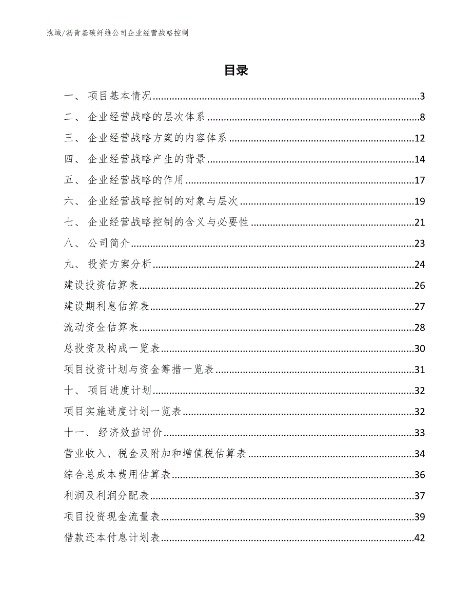 沥青基碳纤维公司企业经营战略控制【参考】_第2页