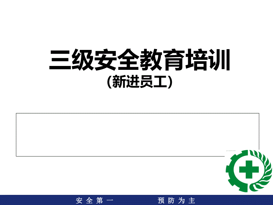 公司级企业三级安全教育培训_第1页