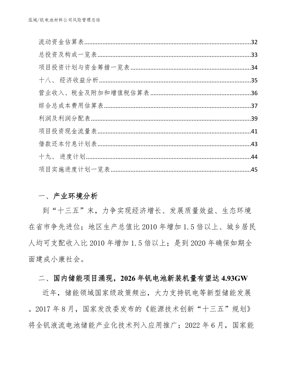 钒电池材料公司风险管理总结【范文】_第2页