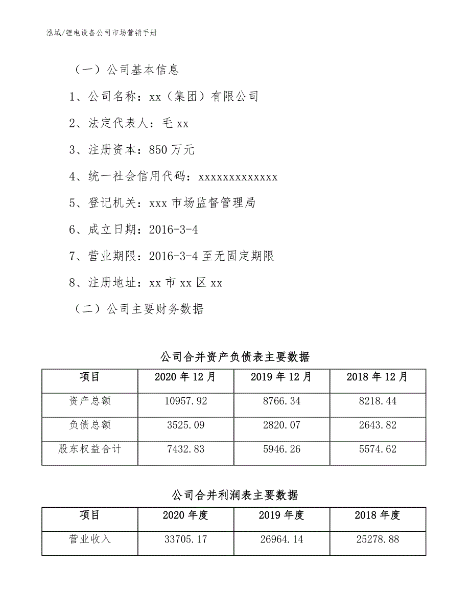 锂电设备公司市场营销手册_范文_第3页