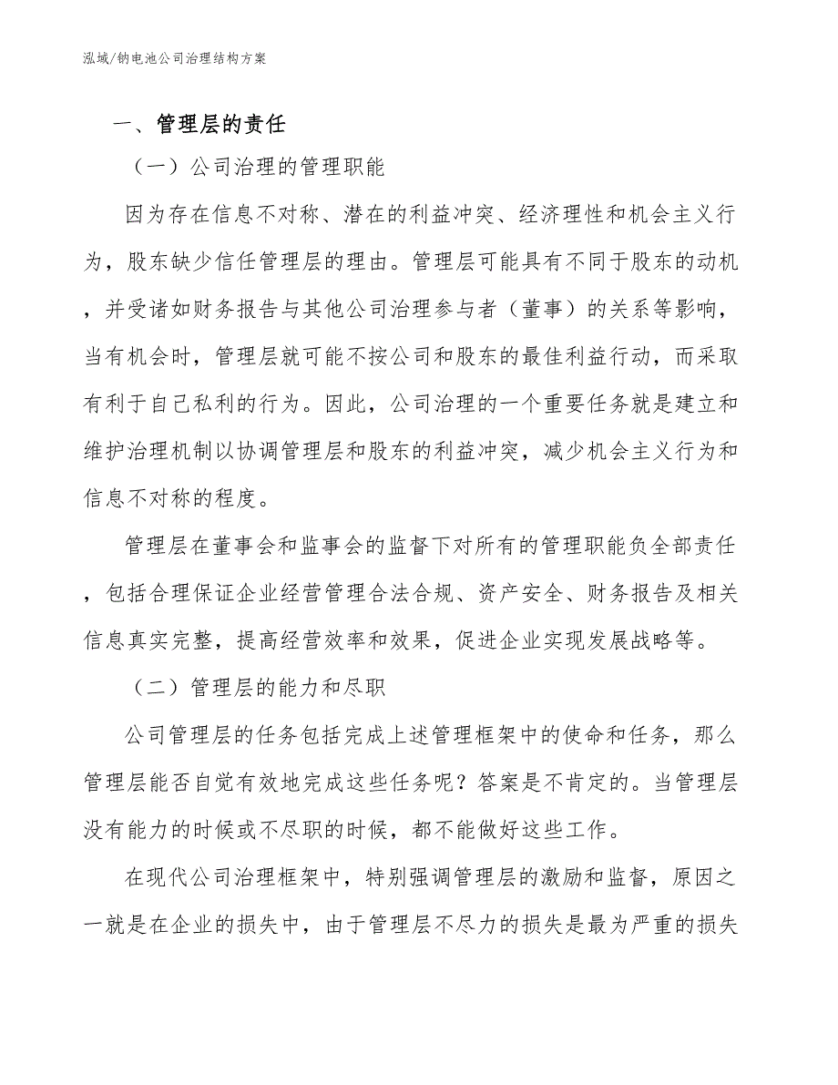 钠电池公司治理结构方案（范文）_第2页