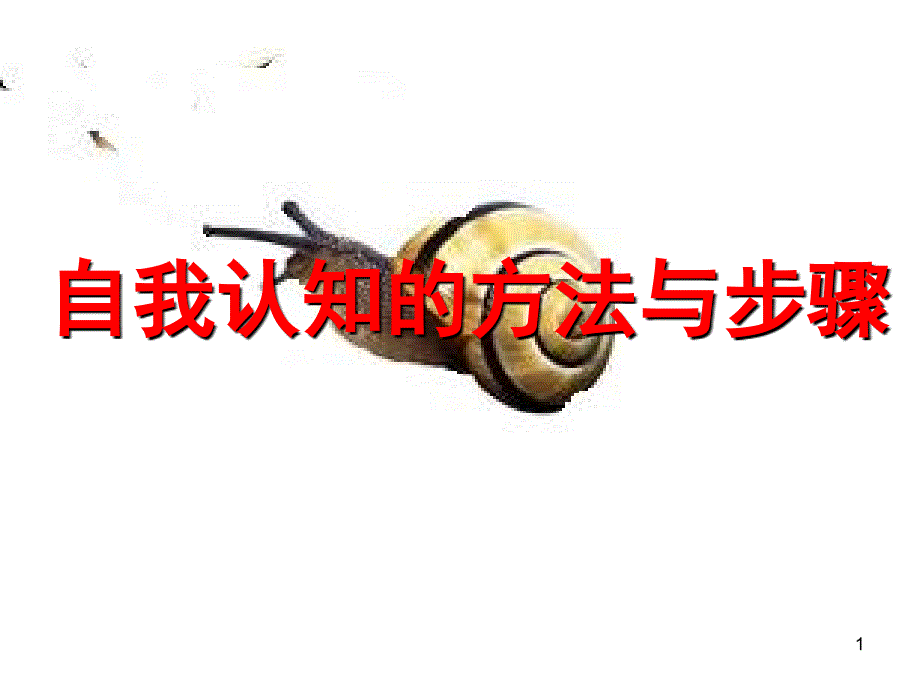 大学生职业生涯规划自我认知ppt课件_第1页