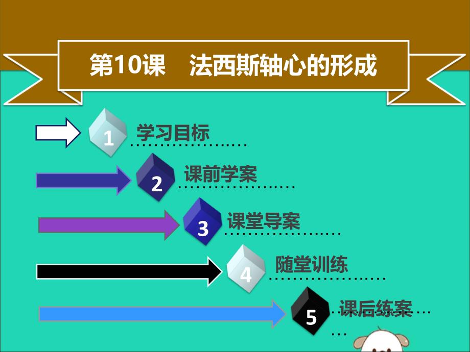 九年级历史下册第四单元第10课法西斯轴心的形成同步课件中图版_第1页