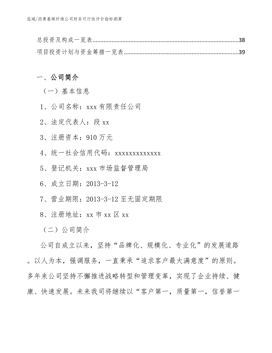 沥青基碳纤维公司财务可行性评价指标测算_第2页