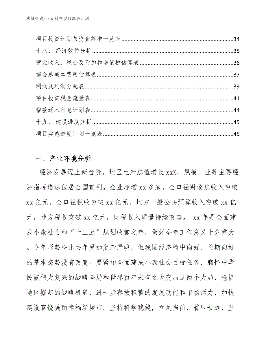 正极材料项目综合计划（参考）_第3页