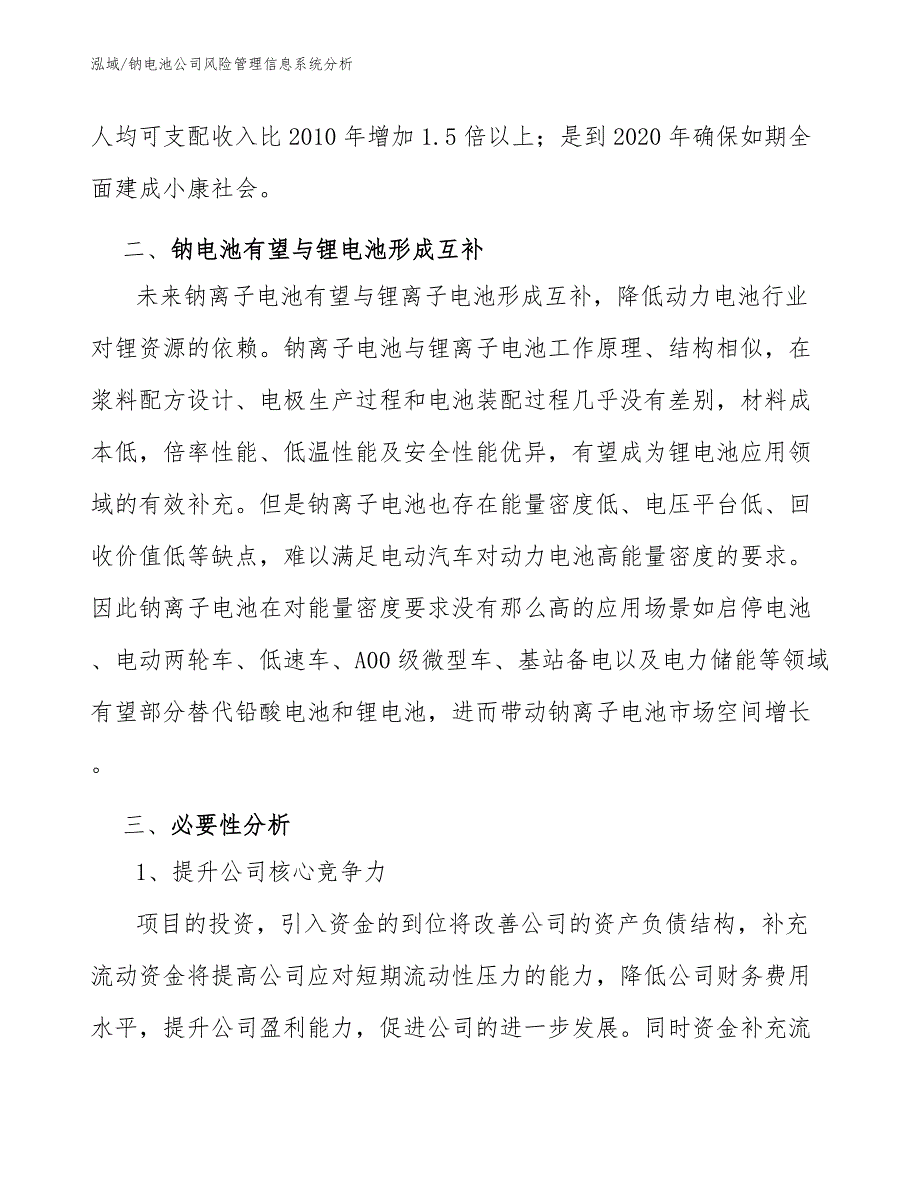 钠电池公司风险管理信息系统分析_第3页