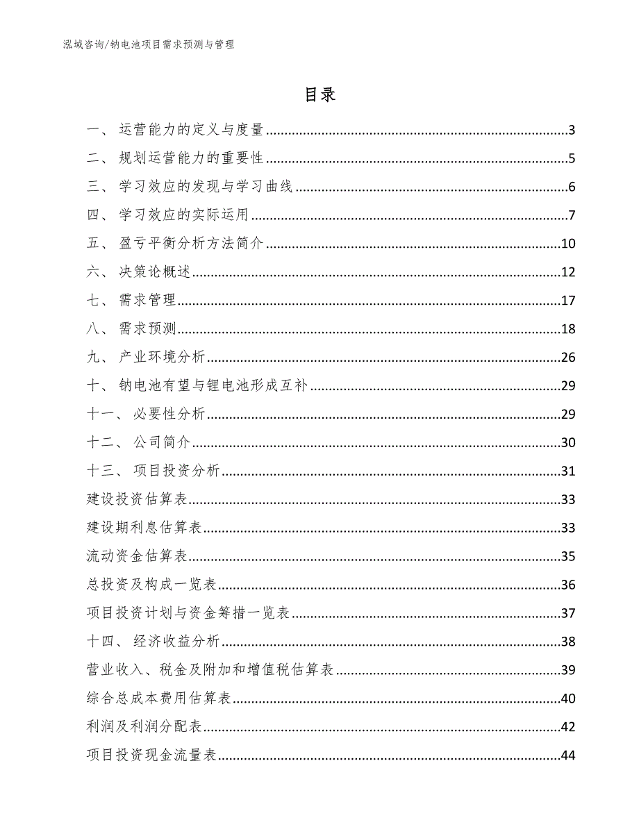 钠电池项目需求预测与管理（参考）_第2页