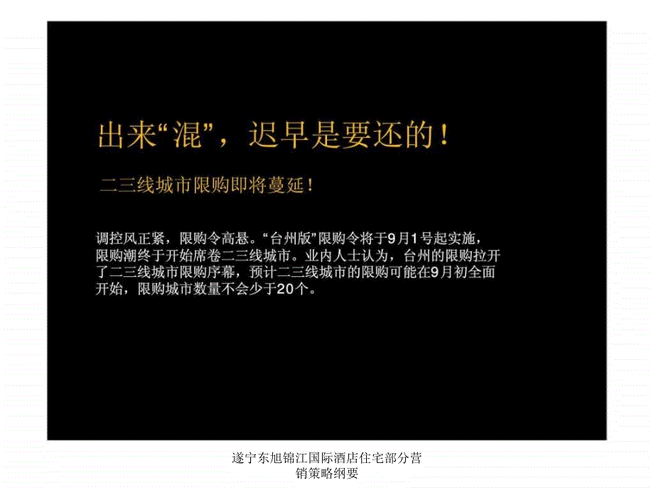 遂宁东旭锦江国际酒店住宅部分营销策略纲要课件_第4页