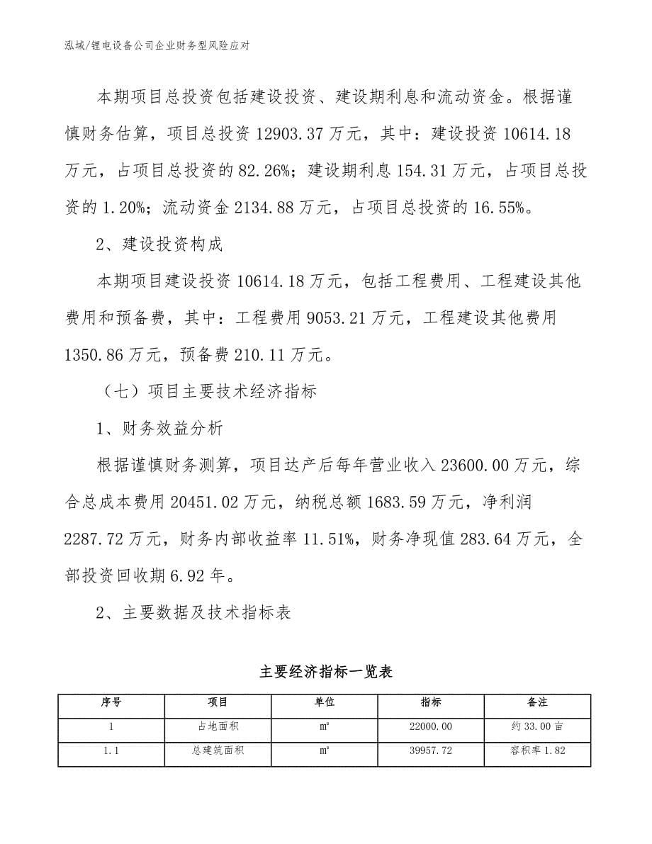 锂电设备公司企业财务型风险应对（参考）_第5页