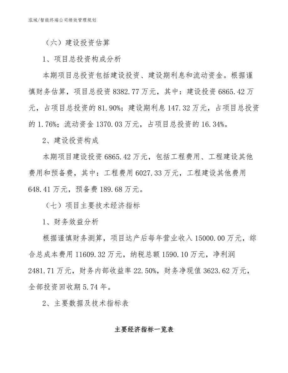 智能终端公司绩效管理规划_第5页