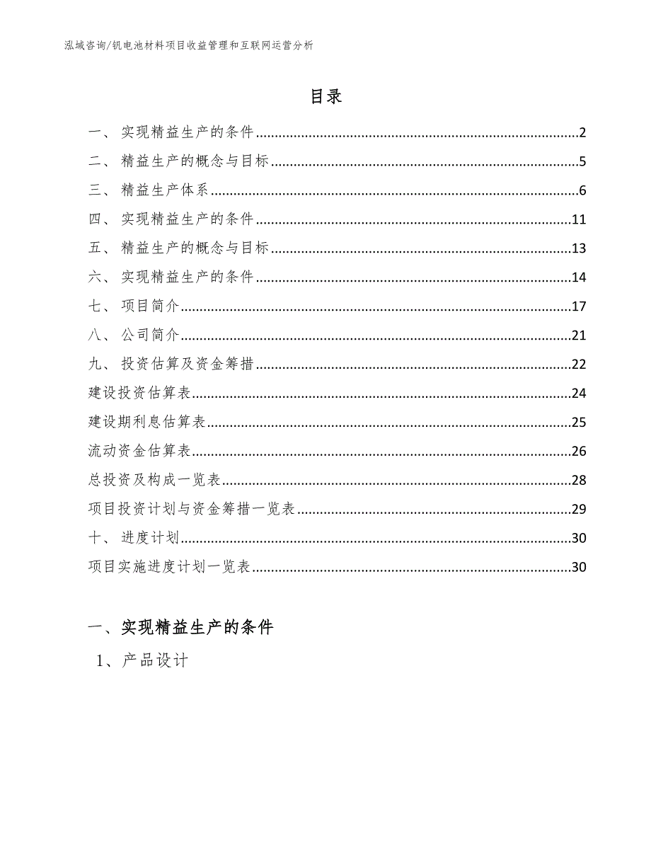 钒电池材料项目收益管理和互联网运营分析（参考）_第2页