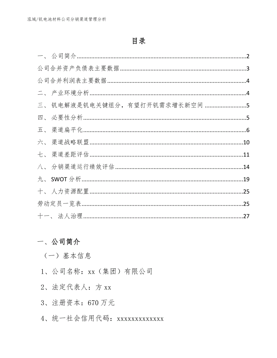 钒电池材料公司分销渠道管理分析【范文】_第2页