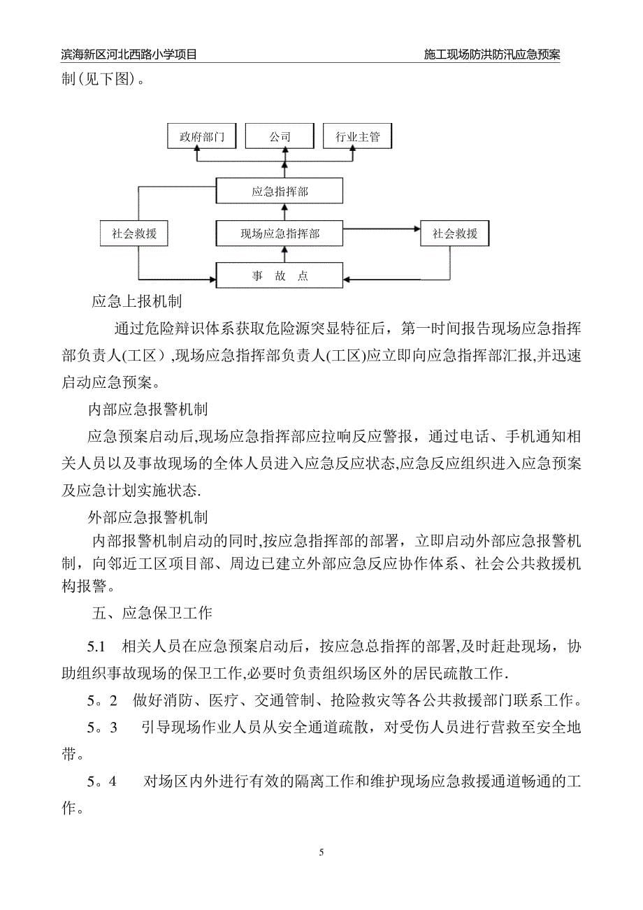 施工现场防汛、防海潮应急预案_第5页