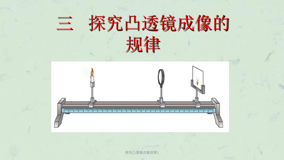 探究凸透镜成像规律1课件_第1页