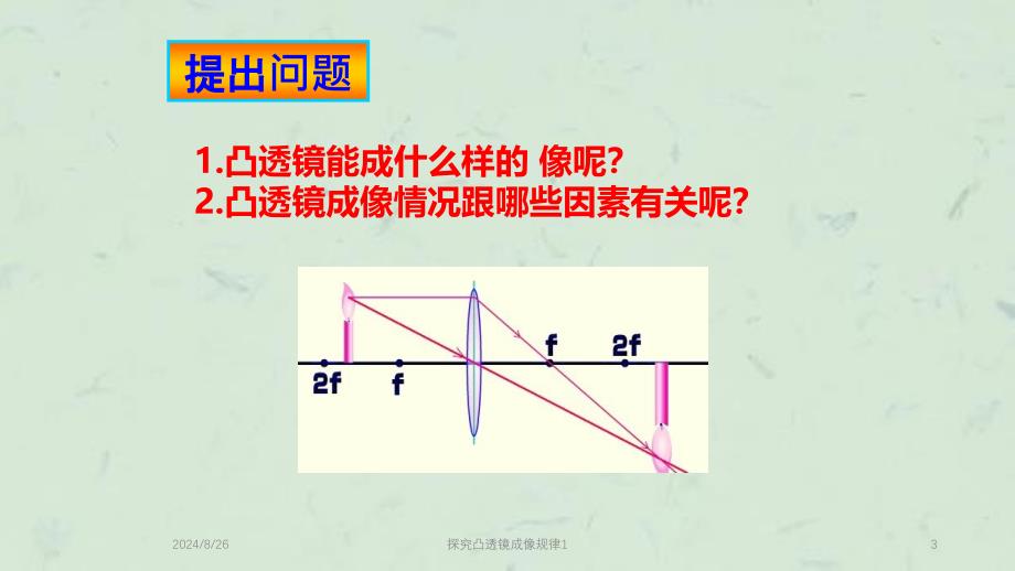 探究凸透镜成像规律1课件_第3页