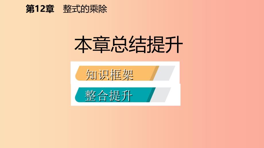 八年级数学上册第12章整式的乘除本章总结提升导学课件新版华东师大版.ppt_第2页