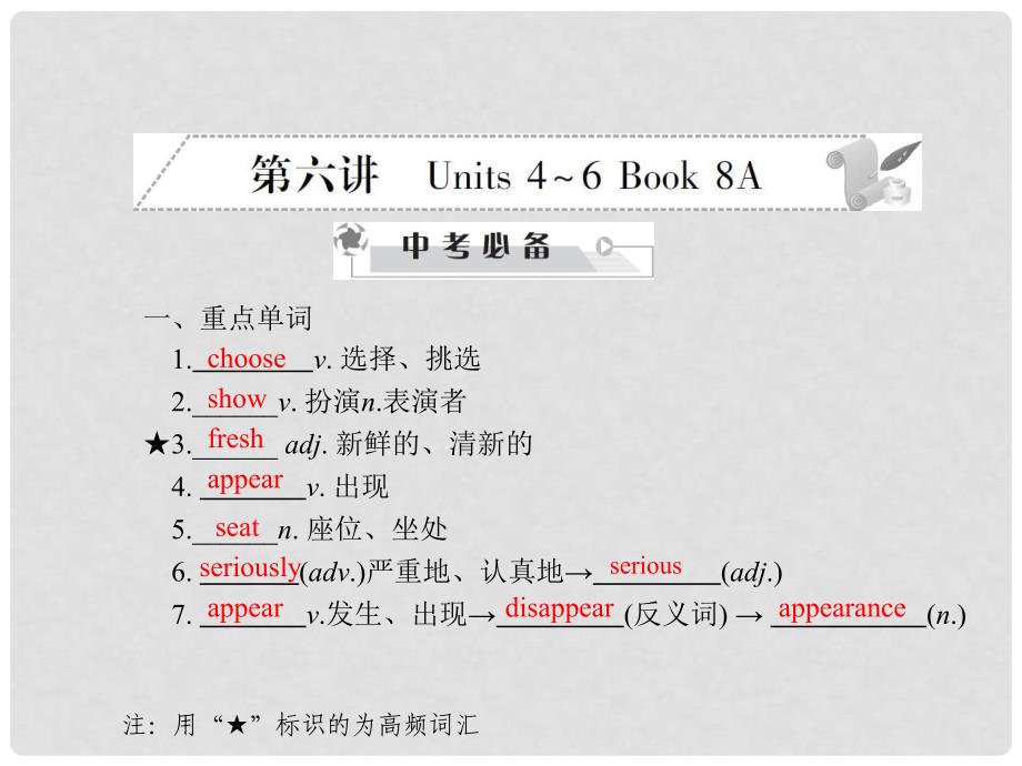 中考英语 第二部分 教材研析篇 第六讲课件 人教新目标版_第1页