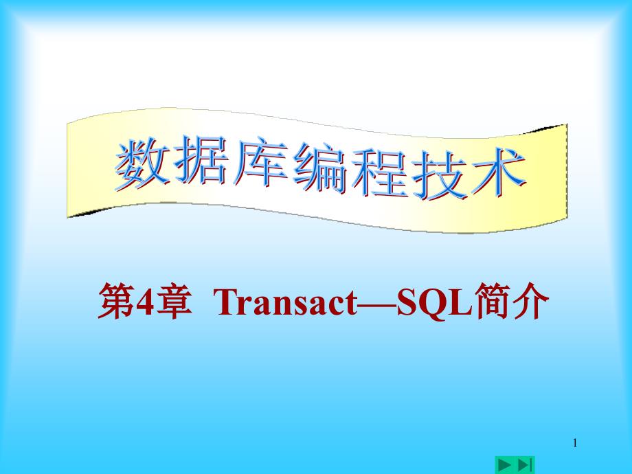 第4章TransSQL_第1页