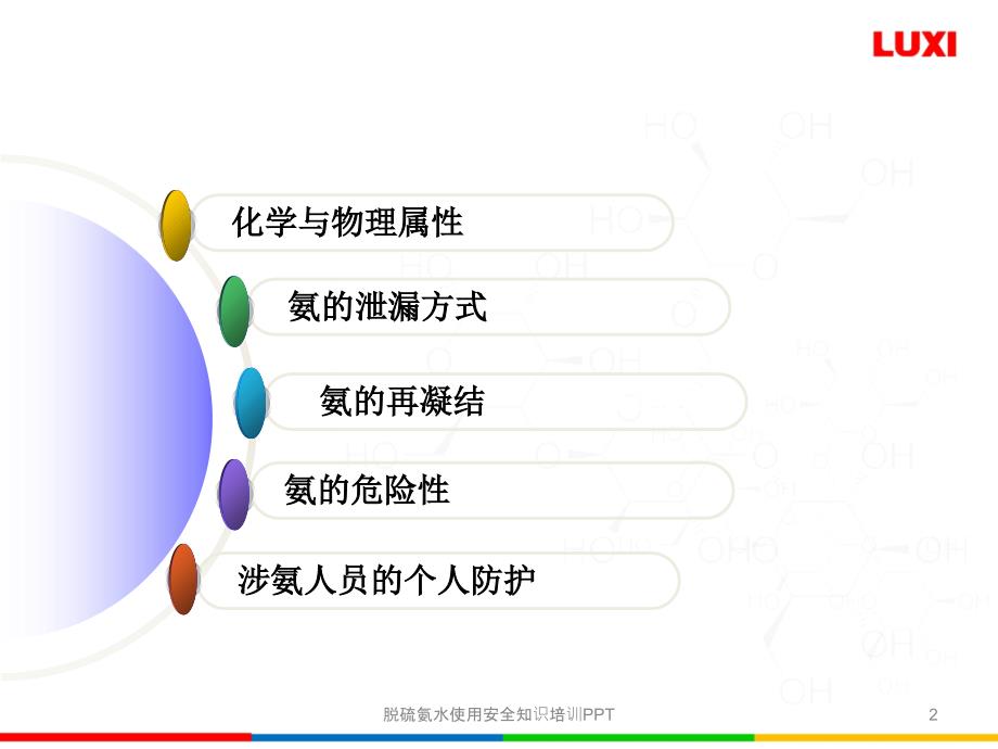 脱硫氨水使用安全知识培训PPT课件_第2页