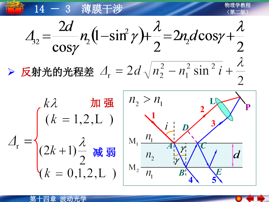 大学物理学教程（第二版）下册：14-3 薄膜干涉_第2页