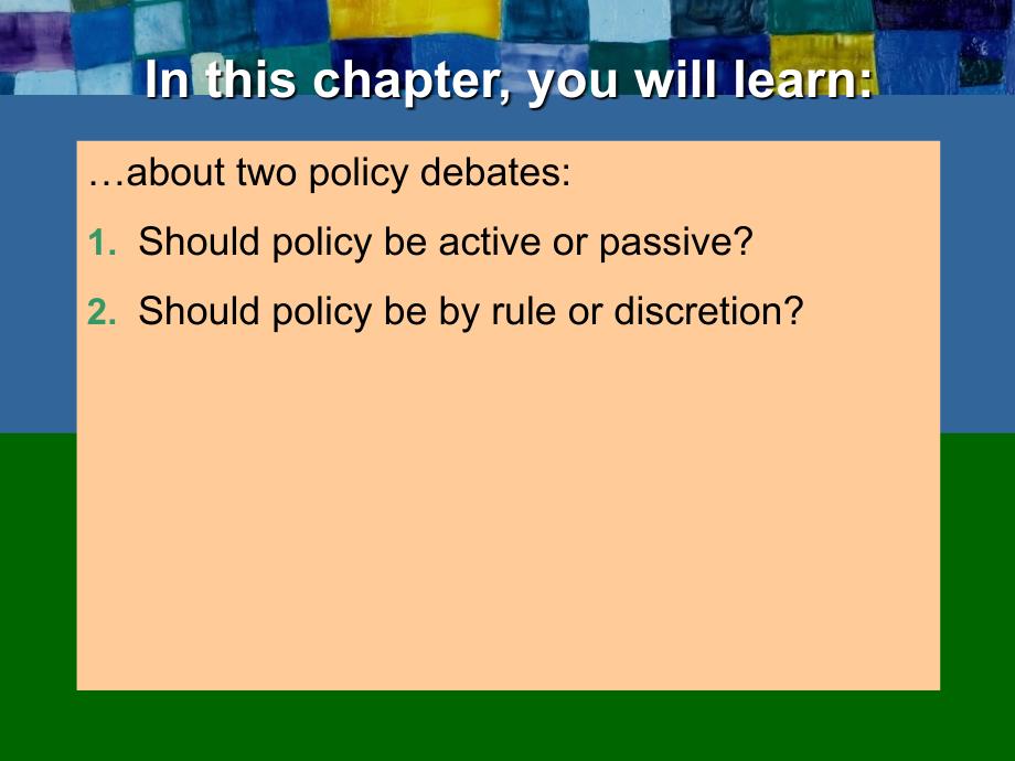 宏观经济学英文课件：CHAP15 Stabilization Policy_第2页