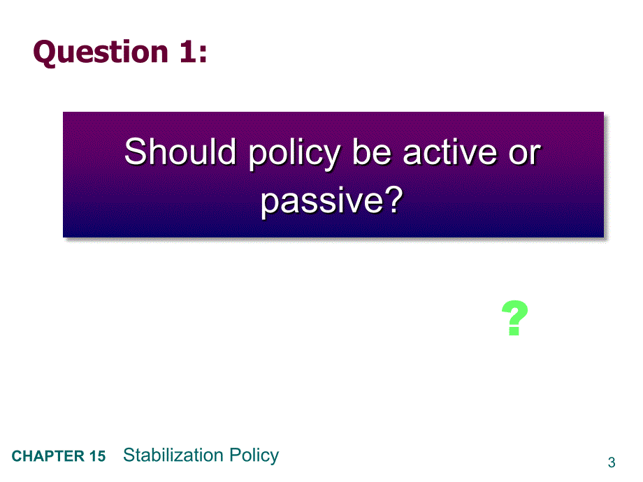 宏观经济学英文课件：CHAP15 Stabilization Policy_第3页