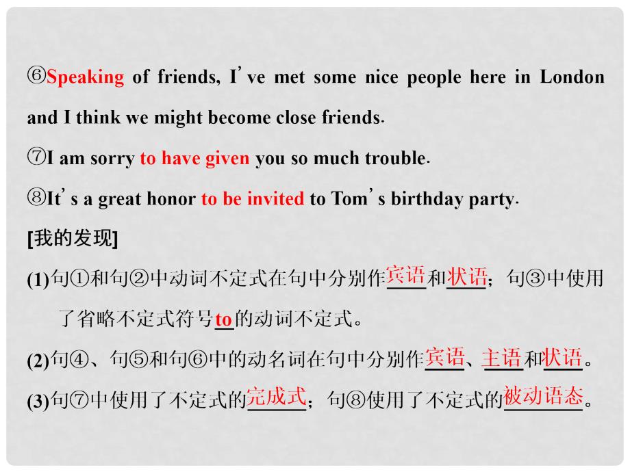 高中英语 Unit 1 Getting along with others Section Ⅳ Grammar &amp;amp; Writing课件 牛津译林版必修5_第4页