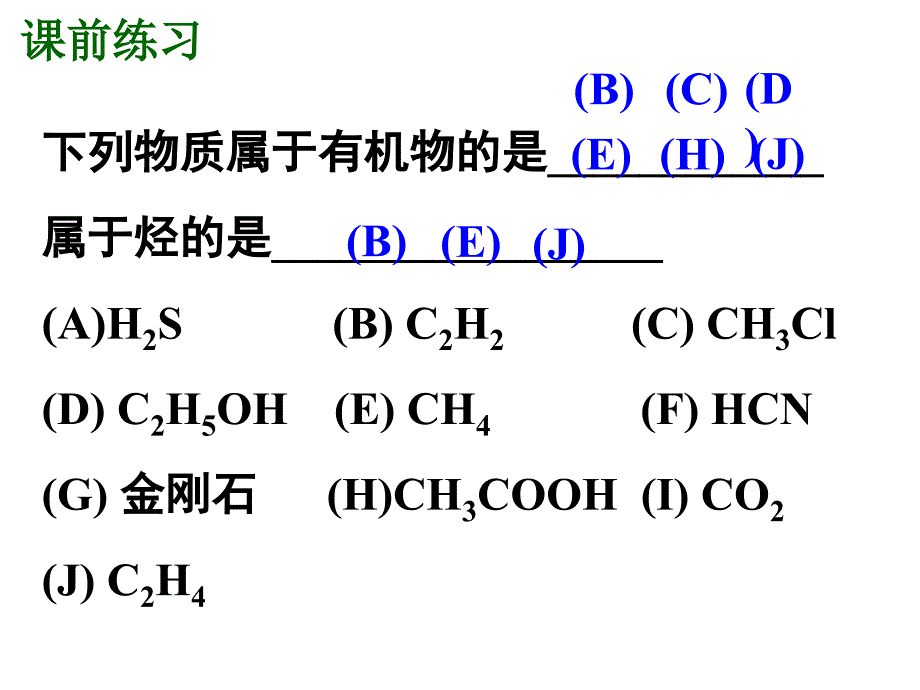 选修有机化学基础人教课件第一章第一节有机化合物的分类_第3页