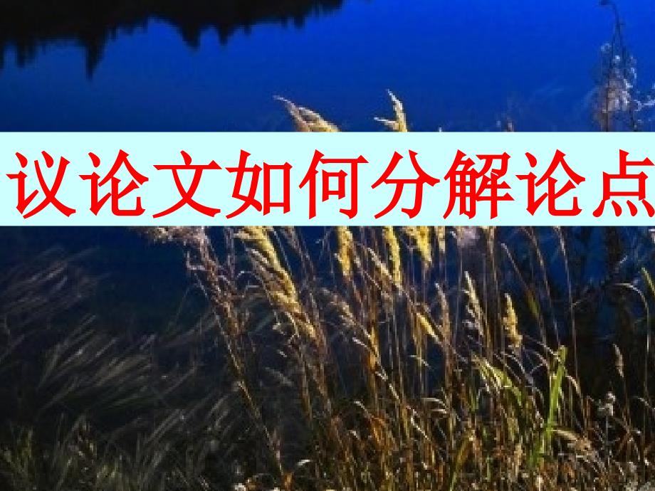 《如何分解论点》PPT课件.ppt_第2页