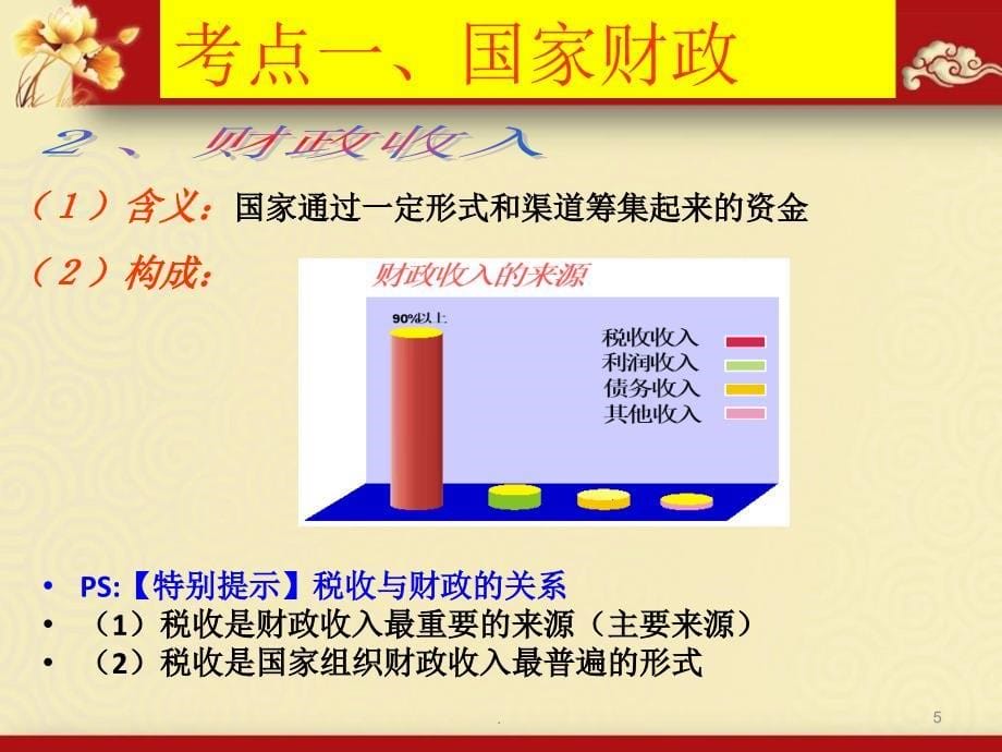 高三第一轮复习经济生活财政与税收复习.PPT_第5页