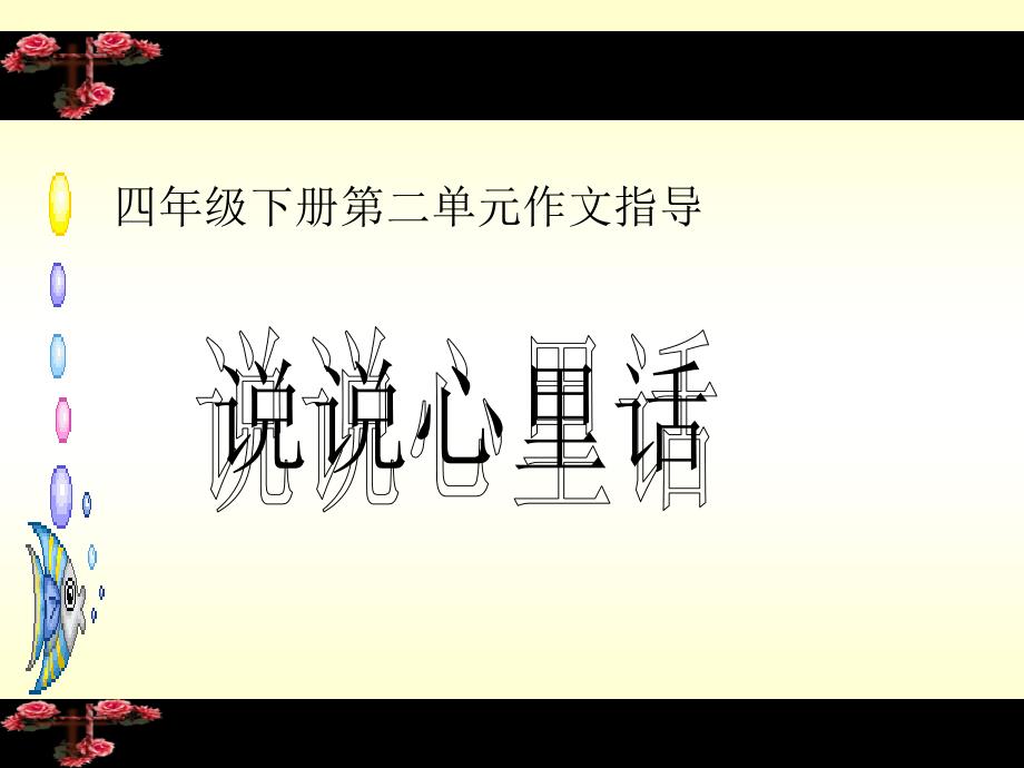 说说心里话作文四下演示文稿_第1页