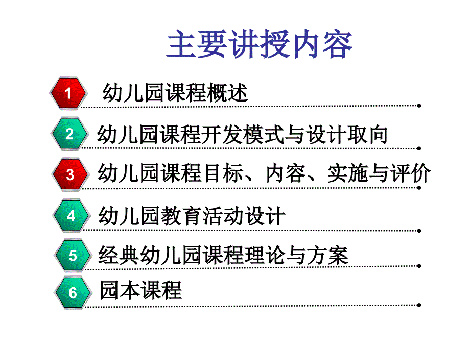 幼儿园课程概论(第一章概述)ppt课件_第2页