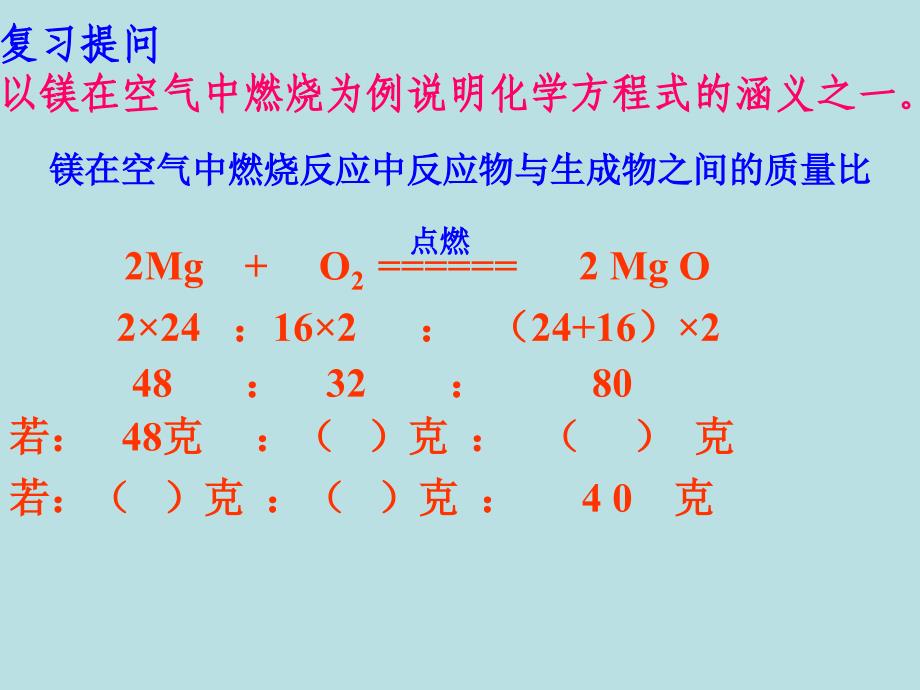 利用化学方程式的简单计算课件_第2页