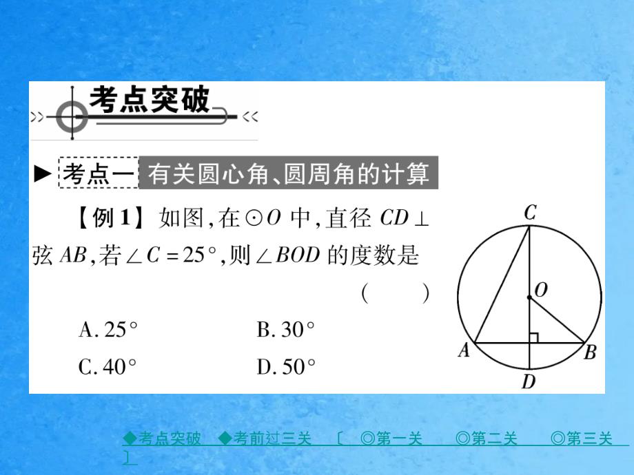 九年级数学下册华师大版作业第二十七章圆章末考点复习与小结ppt课件_第2页