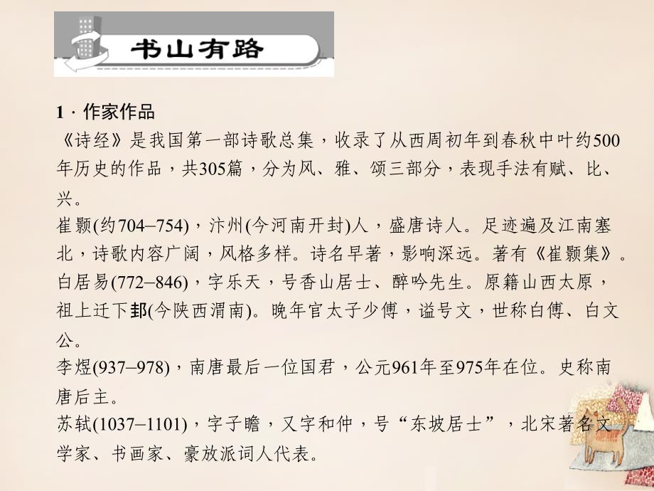 最新九年级语文下册第6单元25诗词六首习题课件语文版语文版初中九年级下册语文课件_第2页