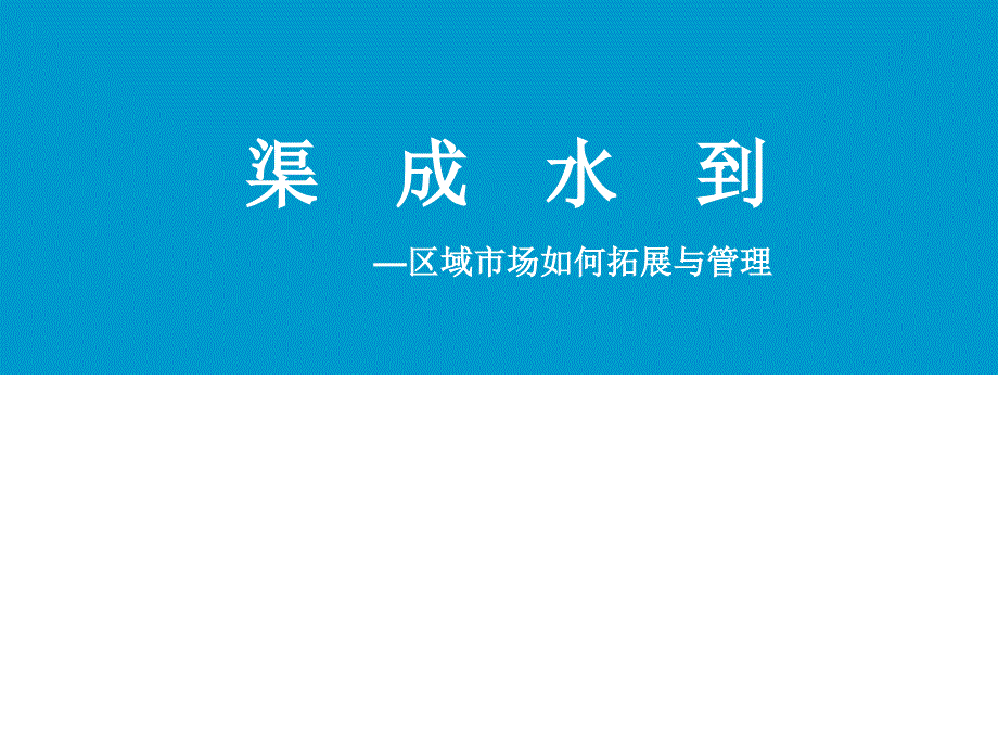 企业的区域市场拓展策略与管理.ppt_第1页