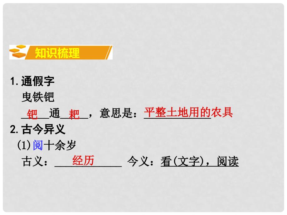 湖南省中考语文 第二部分 古诗文阅读 专题一 文言文阅读 五 河中石兽课件 语文版_第2页