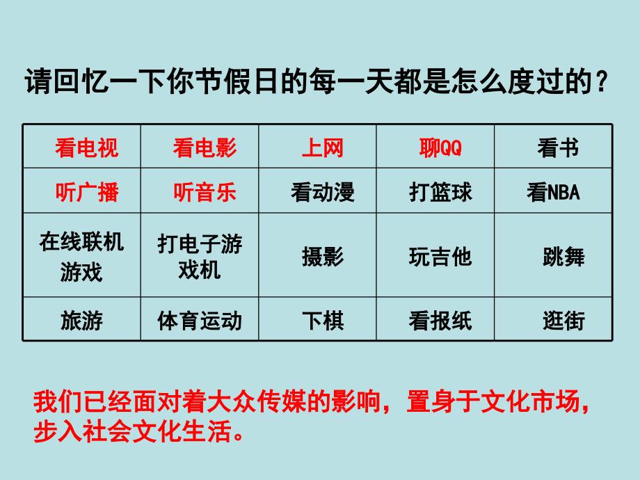 高中政治 8.1色彩斑斓的文化生活_第2页