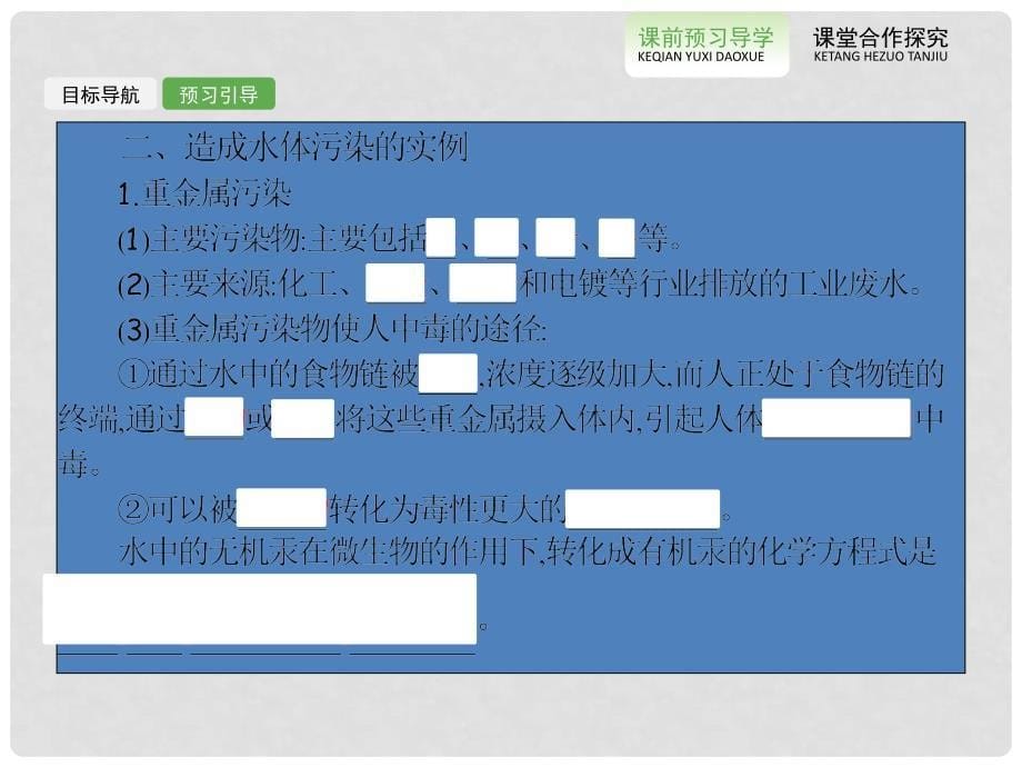 高中化学 4.2.1 水体污染的危害课件 新人教版选修1_第5页