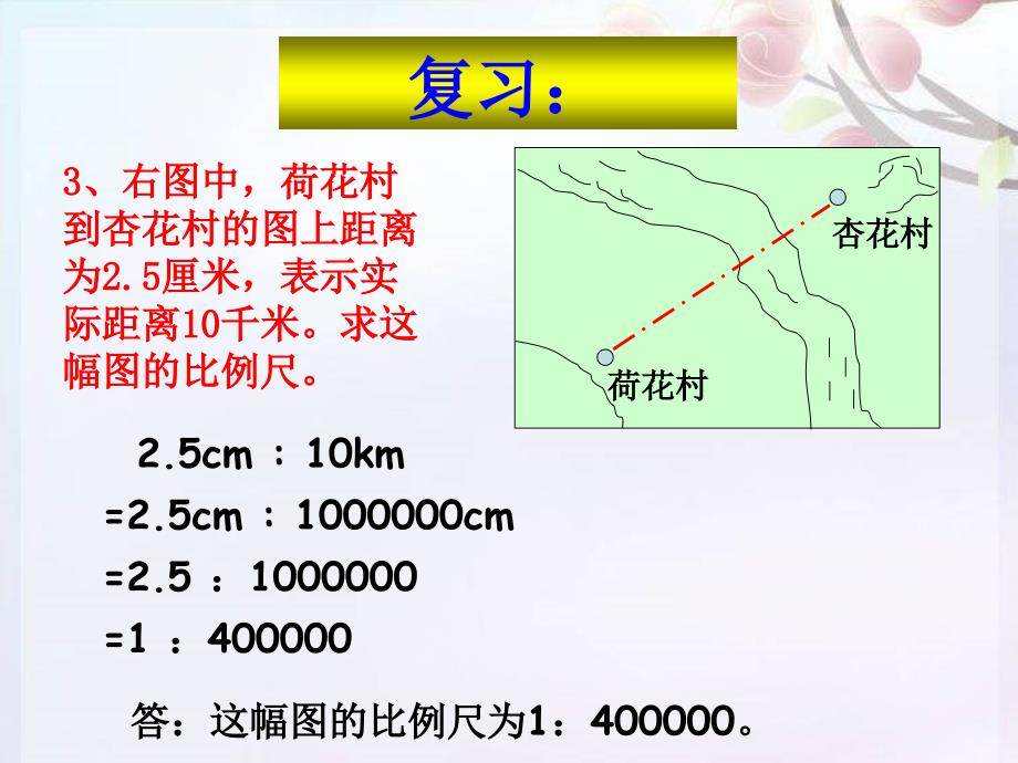 6比例尺的应用(例2、例3)_第3页