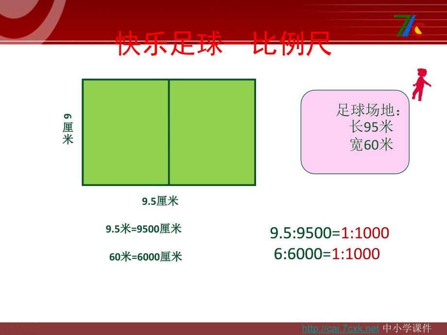 青岛版数学六下第四单元快乐足球——比例尺课件_第4页