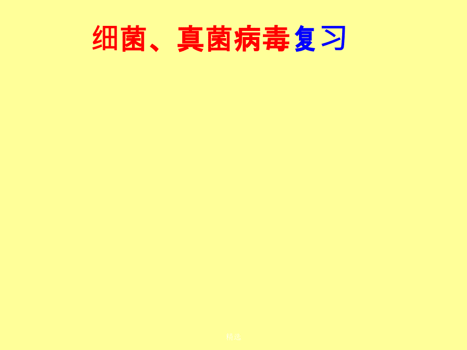 细菌、真菌、病毒(复习)ppt课件_第1页