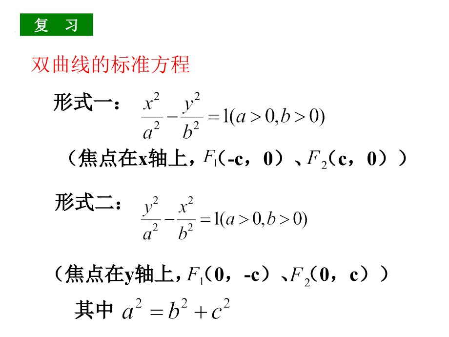 22双曲线课件1（人教A版选修1-1）_第2页