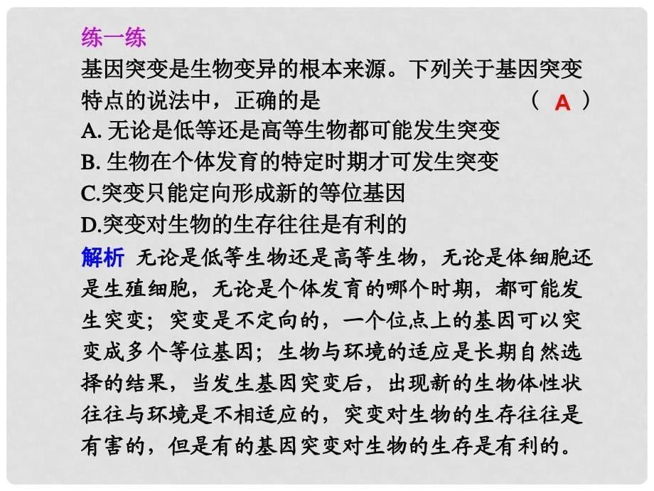 江苏省赣榆县海头高级中学高一生物《基因突变》课件_第5页