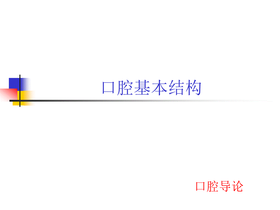 口腔基本结构_第1页